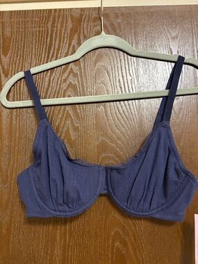 wild fable Navy Ribbed Underwire Bra